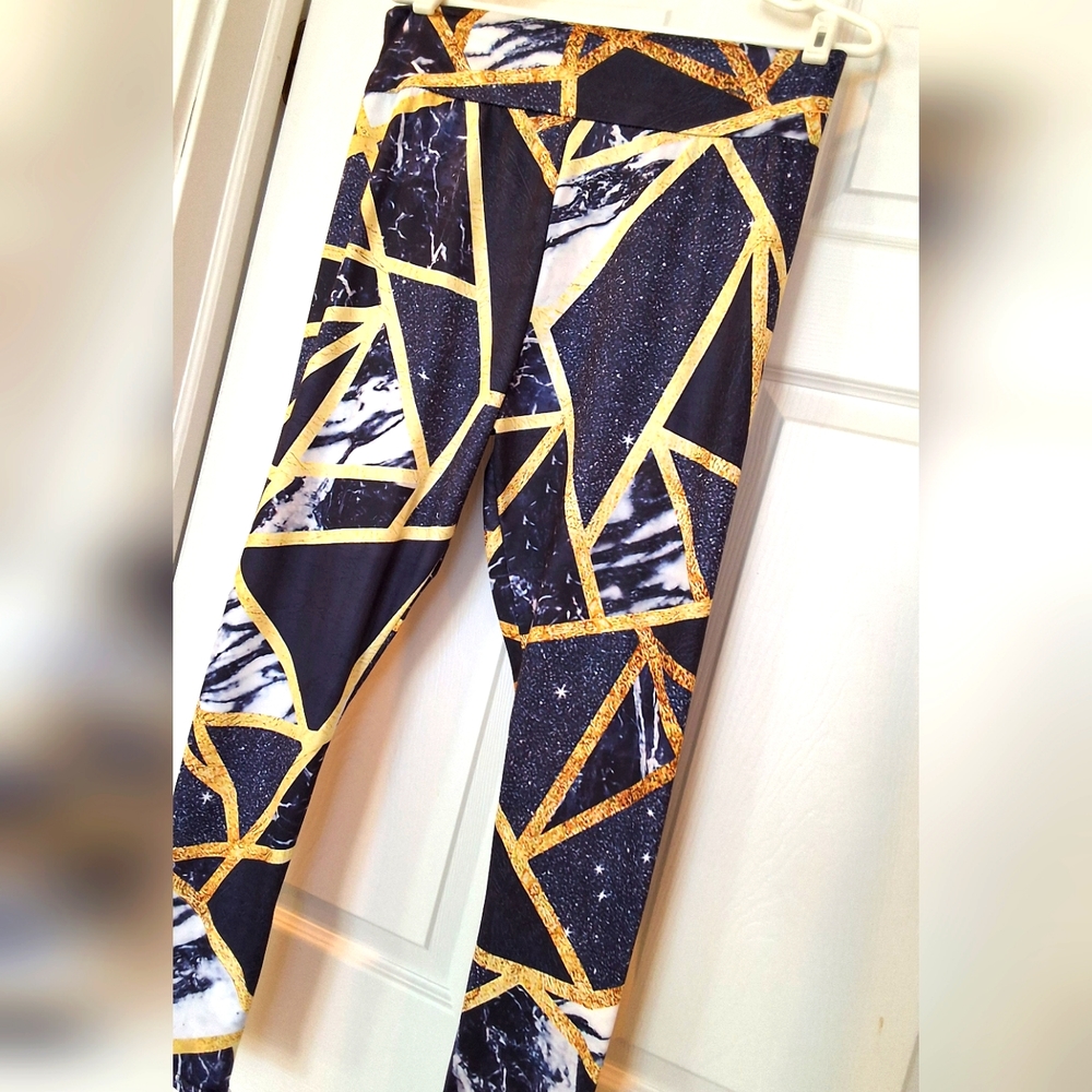 💥SALE💥Celestial Modern Pattern Leggings, Medium, Womans